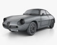 Alfa Romeo Giulietta 1960 3d model wire render