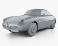 Alfa Romeo Giulietta 1960 3d model clay render