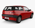 Alfa Romeo 145 2000 3D模型 后视图
