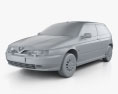 Alfa Romeo 145 2000 3D模型 clay render
