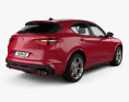 Alfa Romeo Stelvio Quadrifoglio 2021 3D 모델  back view