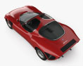 Alfa Romeo 33 Stradale 1967 3D-Modell Draufsicht