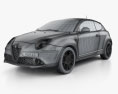 Alfa Romeo MiTo Veloce 2019 3d model wire render