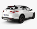 Alfa Romeo Stelvio Q4 2020 Modello 3D vista posteriore