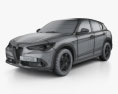 Alfa Romeo Stelvio Q4 2020 3D 모델  wire render