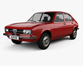 Alfa Romeo Alfasud 1972 3D 모델 