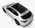 Alfa Romeo Stelvio Q4 with HQ interior 2020 3d model top view