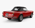 Alfa Romeo 2600 spider touring 1962 3D模型 后视图
