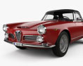 Alfa Romeo 2600 spider touring with HQ interior 1962 3d model