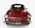 Alfa Romeo 2600 spider touring with HQ interior 1962 3d model front view