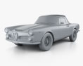 Alfa Romeo 2600 spider touring with HQ interior 1962 3d model clay render