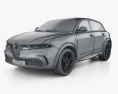 Alfa Romeo Tonale Ti 2022 3D 모델  wire render