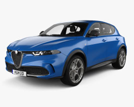 Alfa-Romeo Tonale Ti with HQ interior 2022 3D model