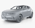 Alfa-Romeo Tonale Ti with HQ interior 2022 3d model clay render