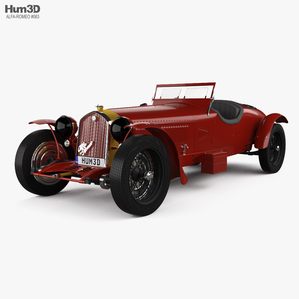 Alfa-Romeo 8C 1931 Modello 3D