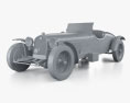 Alfa-Romeo 8C 1931 3d model clay render