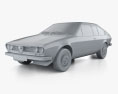 Alfa Romeo Alfetta GT 1974 3d model clay render
