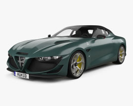 Alfa-Romeo Giulia SWB Zagato 2023 3D 모델 