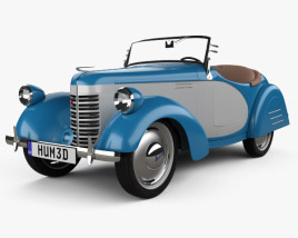 American Bantam Model 62 Deluxe Roadster 1939 Modello 3D