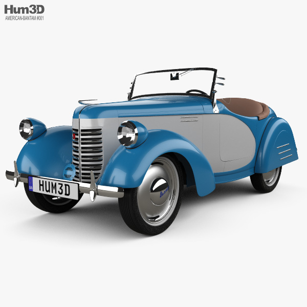American Bantam Model 62 Deluxe Roadster 1939 3D model