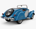 American Bantam Model 62 Deluxe 雙座敞篷車 1939 3D模型 后视图