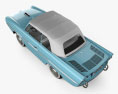 Amphicar 770 敞篷车 1961 3D模型 顶视图