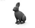 Common Rabbit Low Poly 3d model