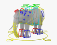 Elefanti africani Modello 3D