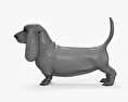 巴吉度獵犬 3D模型