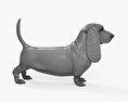 巴吉度獵犬 3D模型