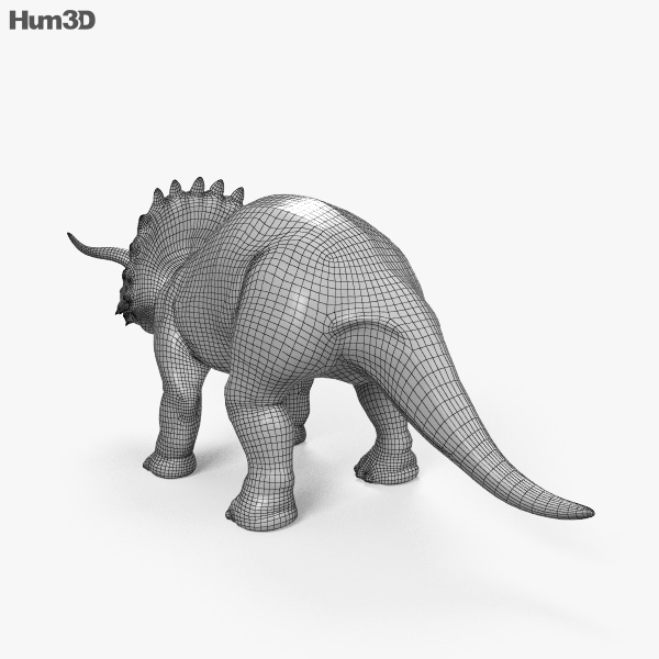 triceratops view in 3d