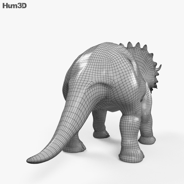 triceratops view in 3d