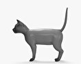 Чорна кішка 3D модель