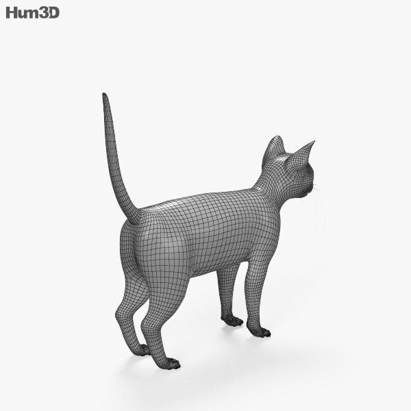 黒猫 3dモデル 動物 On Hum3d