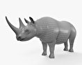 Rinoceronte-negro Modelo 3d