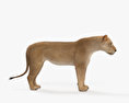 Löwin 3D-Modell