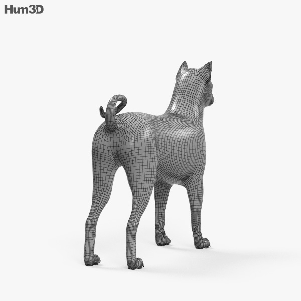 秋田犬 3dモデル 動物 On Hum3d