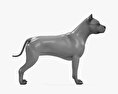 Pit bull terrier americano Modelo 3D
