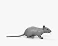 Ratón blanco Modelo 3D