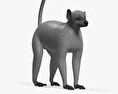 호랑꼬리여우원숭이 3D 모델 