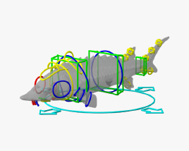 大西洋鲟 3D模型