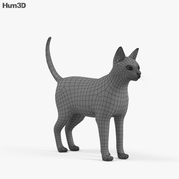 Bengal Cat Print ready 3D model - Animals on Hum3D