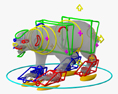 蜜獾 3D模型