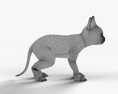 Mürrische Katze 3D-Modell