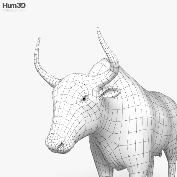 Yak Hd 3d Model Animals On Hum3d