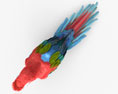 Red-and-Green Macaw HD 3d model