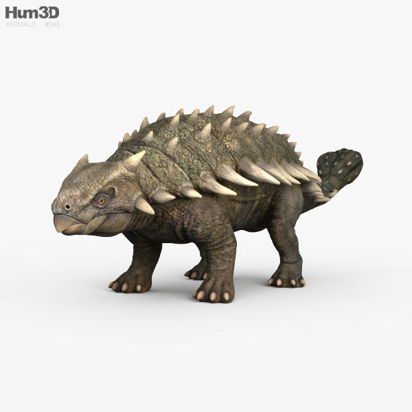 Анкілозавр 3D модель