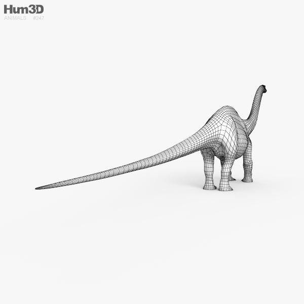 brontosaurus view in 3d