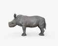 코뿔소 새끼 3D 모델 