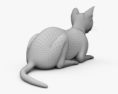 Gatto sdraiato Modello 3D